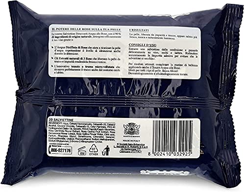 Acqua alle Rose Salviettine Viso - 21 gr