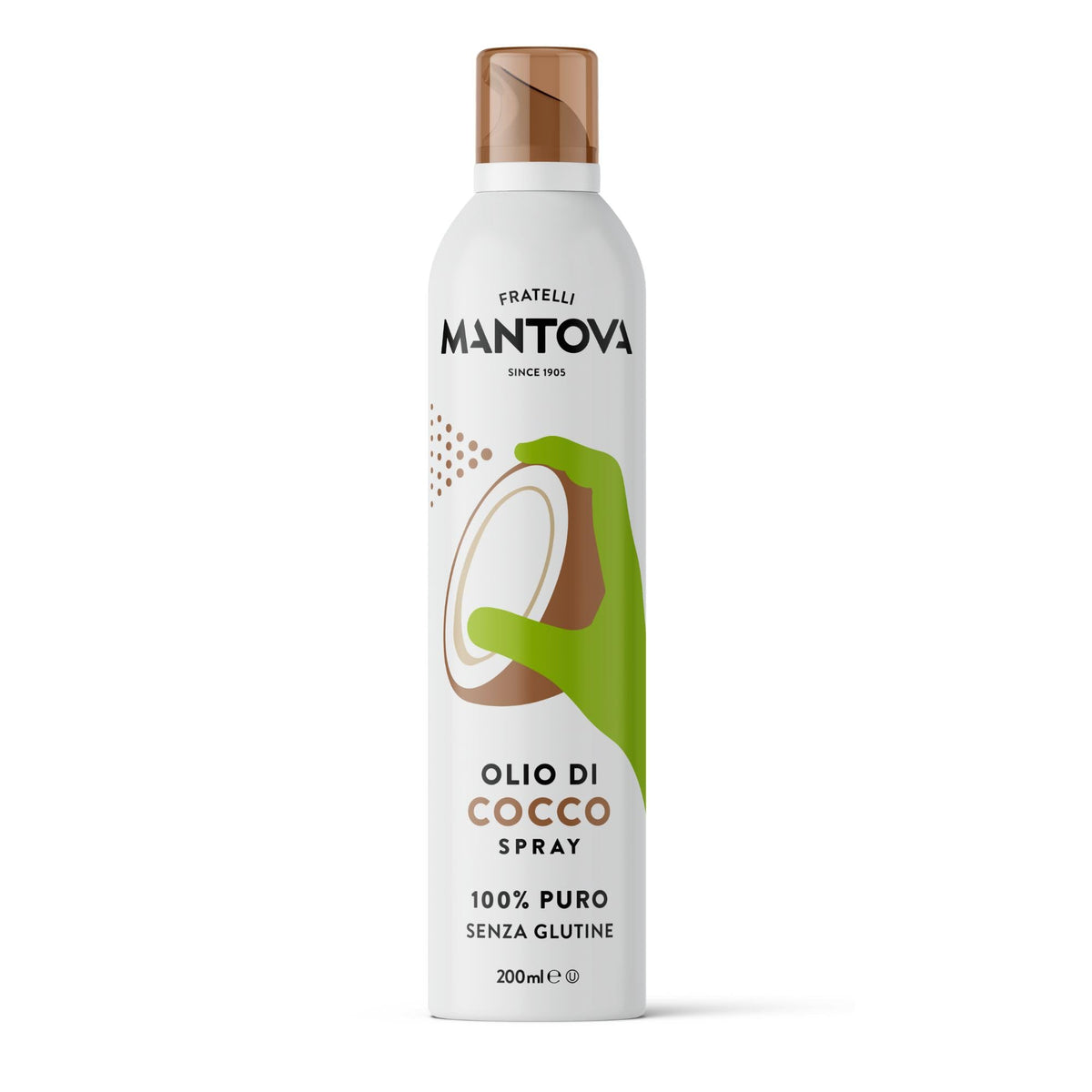 Olio di Cocco Spray 6X200ml - Olio Spray nutraceutico – Salute & Benessere - Sprayleggero – 100% Naturale,100% Leggero, 100% Facile - Con lo spray risparmi fino al 90% di prodotto