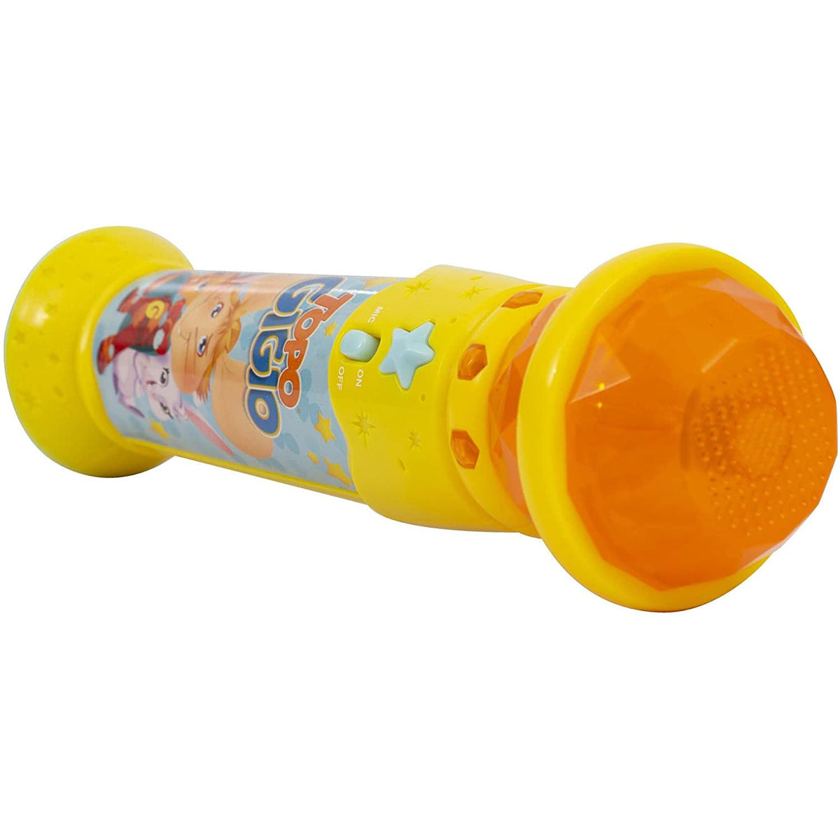 Topo Gigio - Microfono con Luci e Suoni, Voce Originale e Canzone "Sveglia Presto", Effetti Luminosi e Sonori, per Bambini dai 3 Anni, Giochi Preziosi