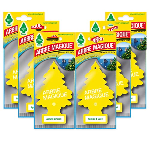 Arbre Magique Profumatore Auto, Profumazione Intensa e Strutturata, Durata fino a 7 Settimane, Made in Italy, Confezione da 6 Unità