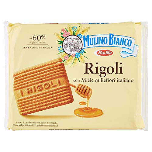 Mulino Bianco - Biscotti Frollini, con Miele Italiano - 5 pezzi da 800 g [4 kg]
