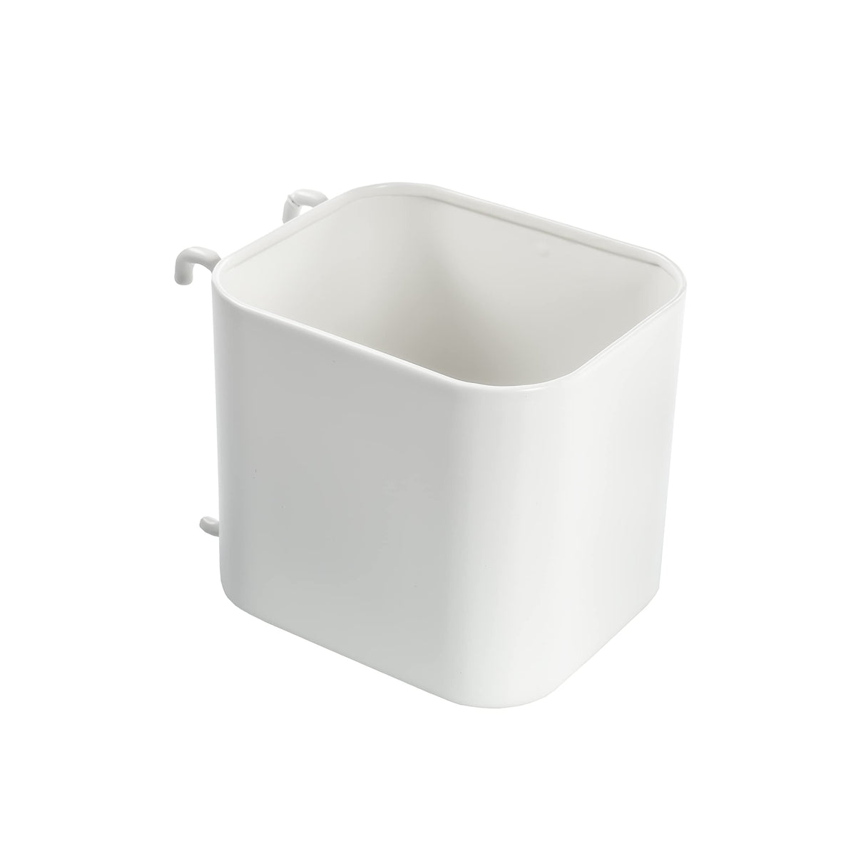 Ikea SKADIS 203.207.98 - Set di 3 contenitori aperti (adatti per pannelli forati SKADIS), bianchi, 7,5 x 9,5 x 8 cm, in acciaio