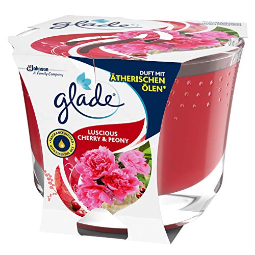 Glade (Brise) Candela profumata a lunga durata in vetro, I Love You, fino a 39 ore di durata