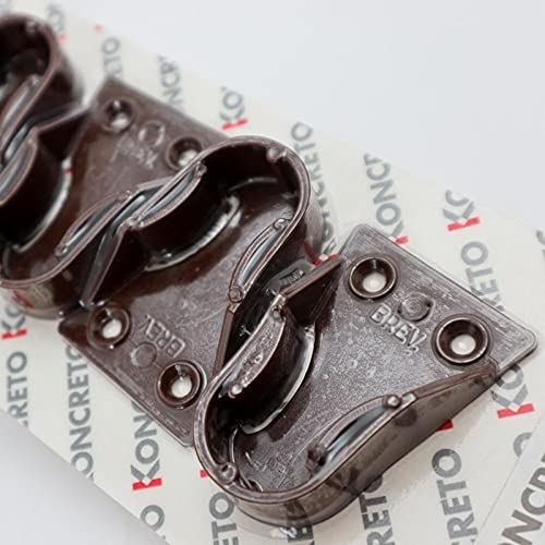 Koncreto Reggitubo Laterale Mm 18 Pz 4 Marrone Laterale Per Tubo Tondo. In Blister.