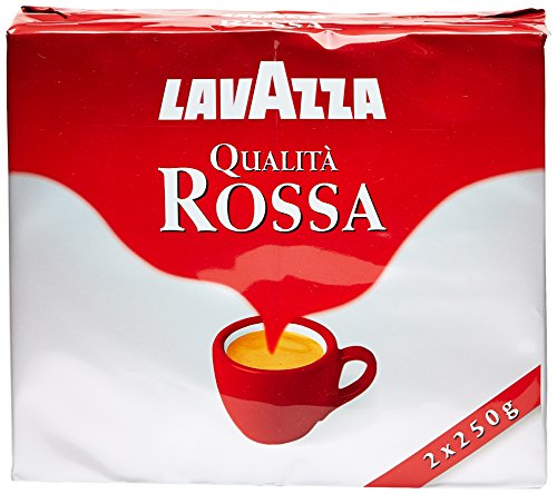 Lavazza Rossa, Miscela di Caffè Macinato - 2 x 250 gr - Totale: 500 gr