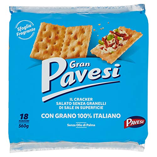 Gran Pavesi av2022-Gran Pavesi-con grano italiano senza olio di palma snack salato per la merenda formato bipacco con porzioni-1a696311