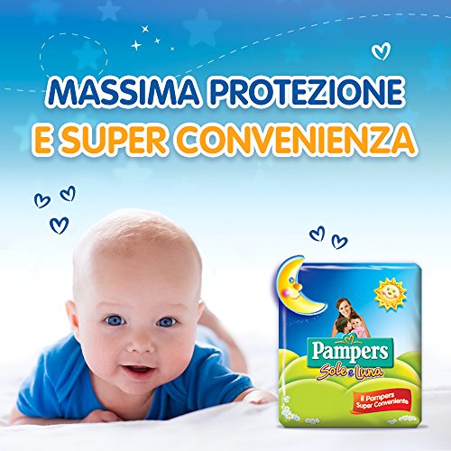 Pampers Sole e Luna Pannolini Maxi, Taglia 4 (7-18 kg), 3 Confezioni da 36 (108 Pannolini)