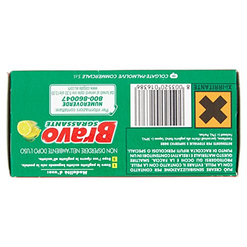 Bravo - Pagliette Saponate Al Limone per Detergenti per la Cucina, 7 Pezzi