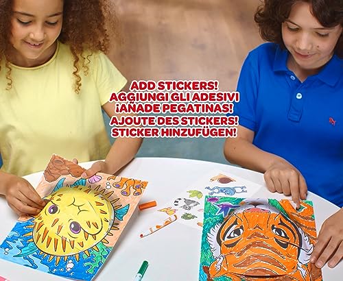 CRAYOLA POPS - Set Attività 3D per Colorare e Creare Disegni in 3D, Attività Creativa e Regalo per Bambini da 6 Anni, Vari Soggetti