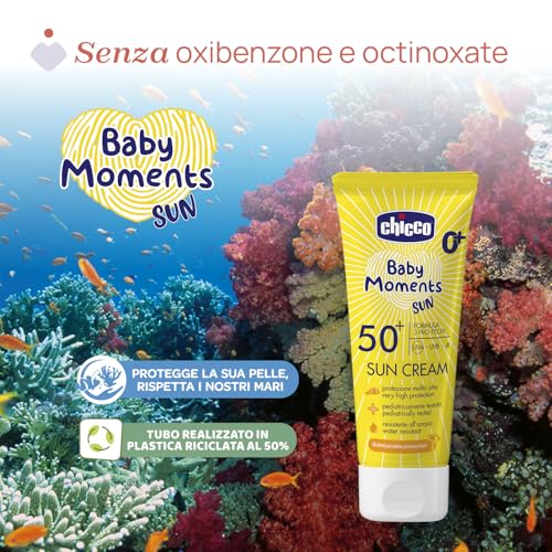 Chicco Spray Solare Protezione SPF 50 + Per Bambini, Resistente all'Acqua