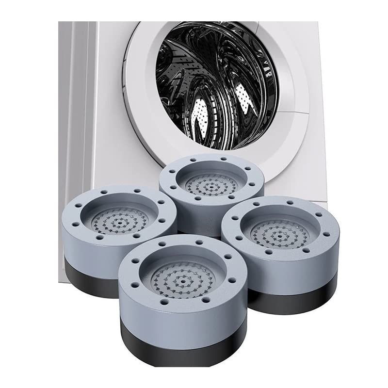 CG94 Lavatrice Piedini Ammortizzatori Antivibrazione Con Gomma Anticiscivolo con Rialzo 3,7Cm Che Attenua i Rumori Set da 4 Unità