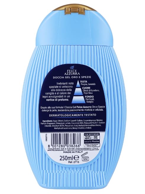 24x Felce Azzurra Oro Gel da Doccia - Doccia Gel Bagnoschiuma 250ml