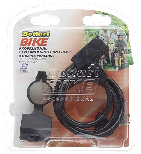 Bottari Bike da uomo di sicurezza antifurto cavo con telaio gancio morbido sheath-white