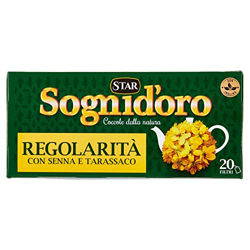 Sognid'Oro - Regolaritã , Tisana Con Inulina - 3 confezioni da 20 filtri [60 filtri]