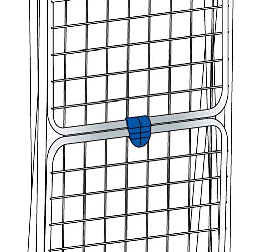 Gimi Tender Stendibiancheria da Pavimento in Alluminio e Acciaio, Stendino da 20 m, metallo, ripiegabile