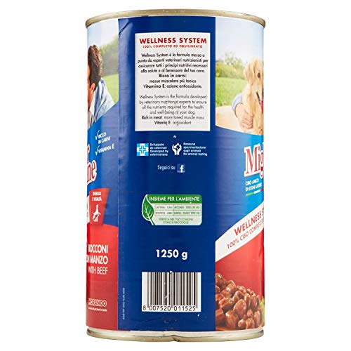 MigliorCane Bocconi manzo multipack 12 x 1250 Grammi