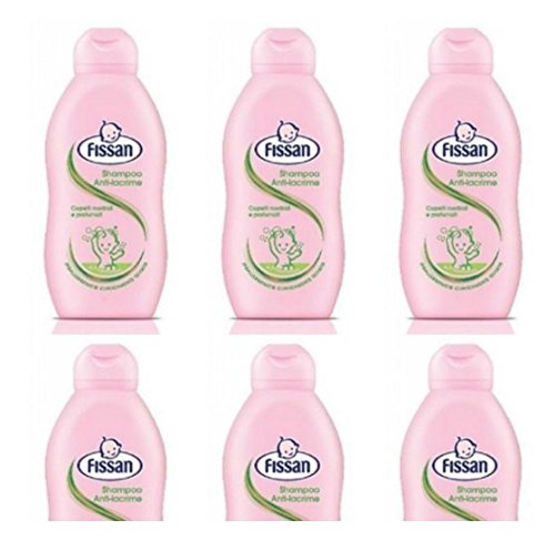 6 X Fissan Baby Shampoo con balsamo per bambini Delicato nutriente anti lacrima