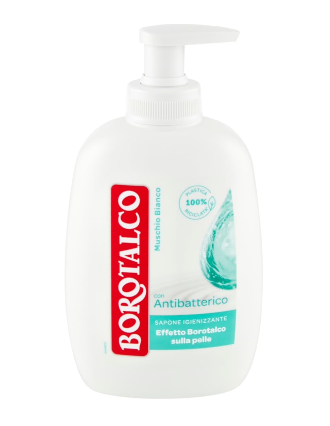 BOROTALCO Sapone Liquido Antibatterico Muschio Bianco 250 Ml