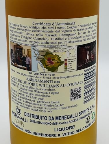 FRANCOIS PEYROT Liqueur Poire & Cognac - Versione senza astuccio, 700ml