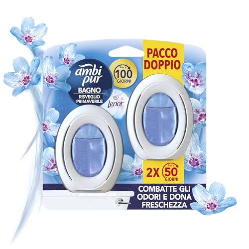 Ambi Pur Bagno, Profumatore Per Ambienti Ad Azione Continua Eliminazione E Prevenzione Degli Odori
