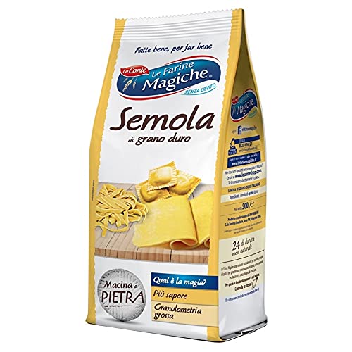 Le Farine Magiche Semola di Grano Duro 500 Gr. - Cartone 12 Pezzi