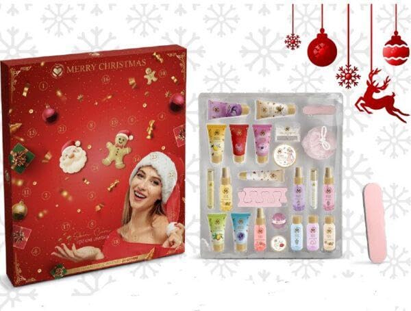 Calendario dell'avvento 2024 make up Seta Blu 24 giorni Skin care edizione limitata