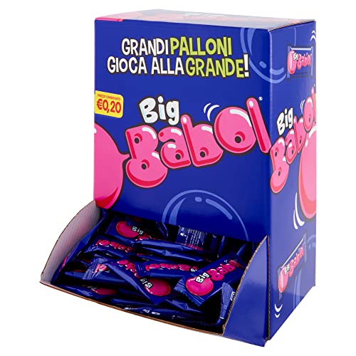 Big Babol, Chewing Gum Morbido, Gusto Tutti Frutti, Ottime da Condividere, per Feste e Compleanni Bambini, Confezione da 200 Incartate Singolarmente