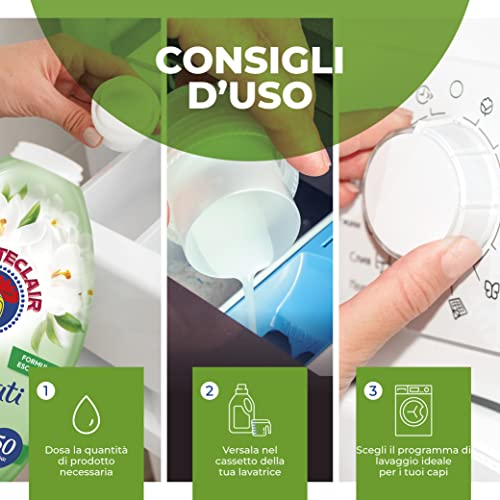 Chanteclair - Ammorbidente "I Concentrati", Muschio Bianco, Protegge la morbidezza del bucato, Profumo Intenso e Persistente sui Capi