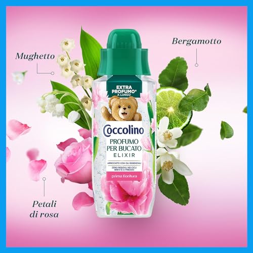 Coccolino Profumo per Bucato Prima Fioritura, Extra Profumo* a lungo. Efficace Anche a Freddo e nei Cicli Brevi, con note di fragranza Petali di Rosa, Bergamotto, Mughetto, 342ml