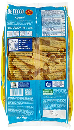De Cecco - Rigatoni N.24, 1 Kg