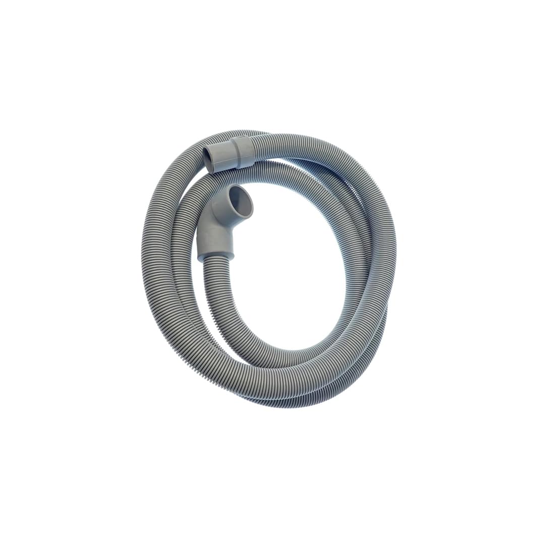 CG94 - Tubo Scarico Lavatrice Universale Con Pipa. Ø21-29mm, 90°. Lunghezza: 350Cm.