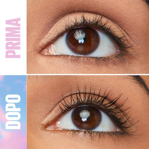 Maybelline New York Mascara Waterproof Ciglia Sensazionali Sky High, Volumizzante e Allungante, Definisce, incurva e moltiplica, Nero, 6 ml
