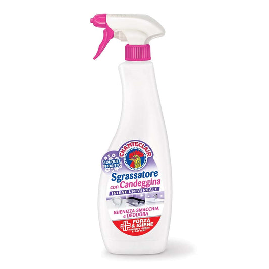 CHANTECLAIR Sgrassatore con Candeggina Bouquet Fiorito - Confezione Multipack, 12 flaconi da 625ml