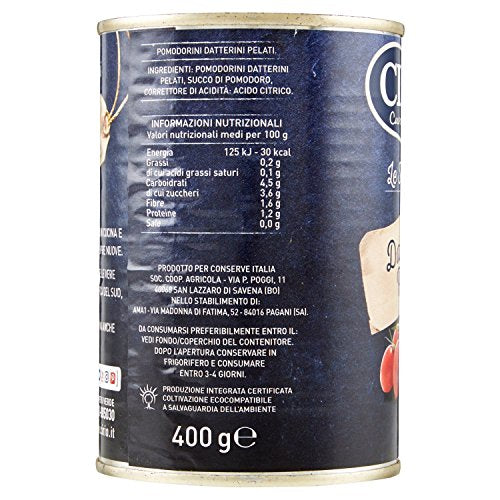 Cirio - Datterini, pelati, più dolci e gustosi - 12 pezzi da 400 g [4800 g]