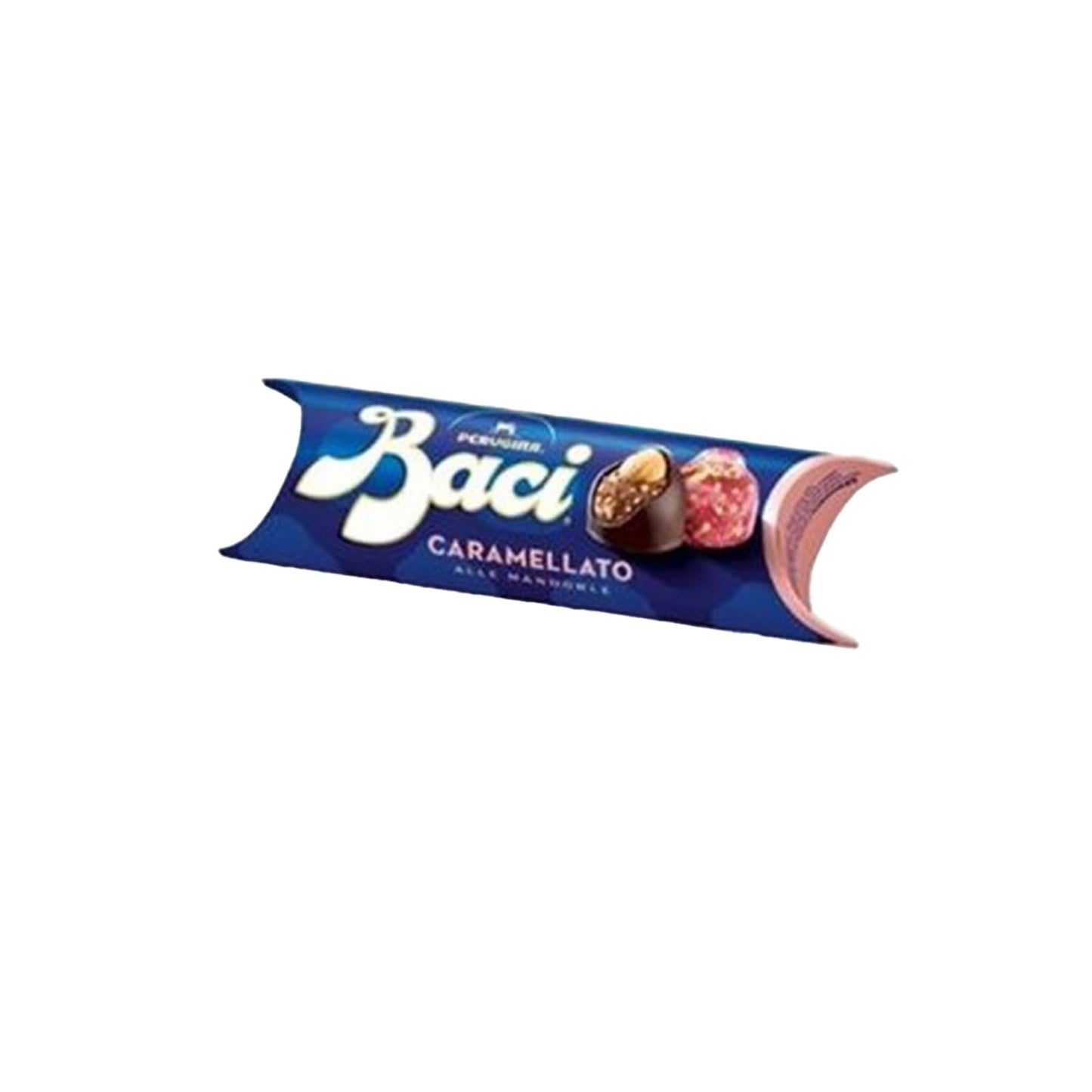 Baci Perugina Caramellato alle Mandorle Espositore da 21 Tubi x 37,5 gr (787,5g) Cioccolatini Senza Glutine Con Morbido Cuore al Gianduia con Granella di Mandorle Caramellate