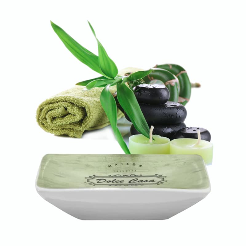CG94 Set Bagno 3 Pezzi in Ceramica Verde