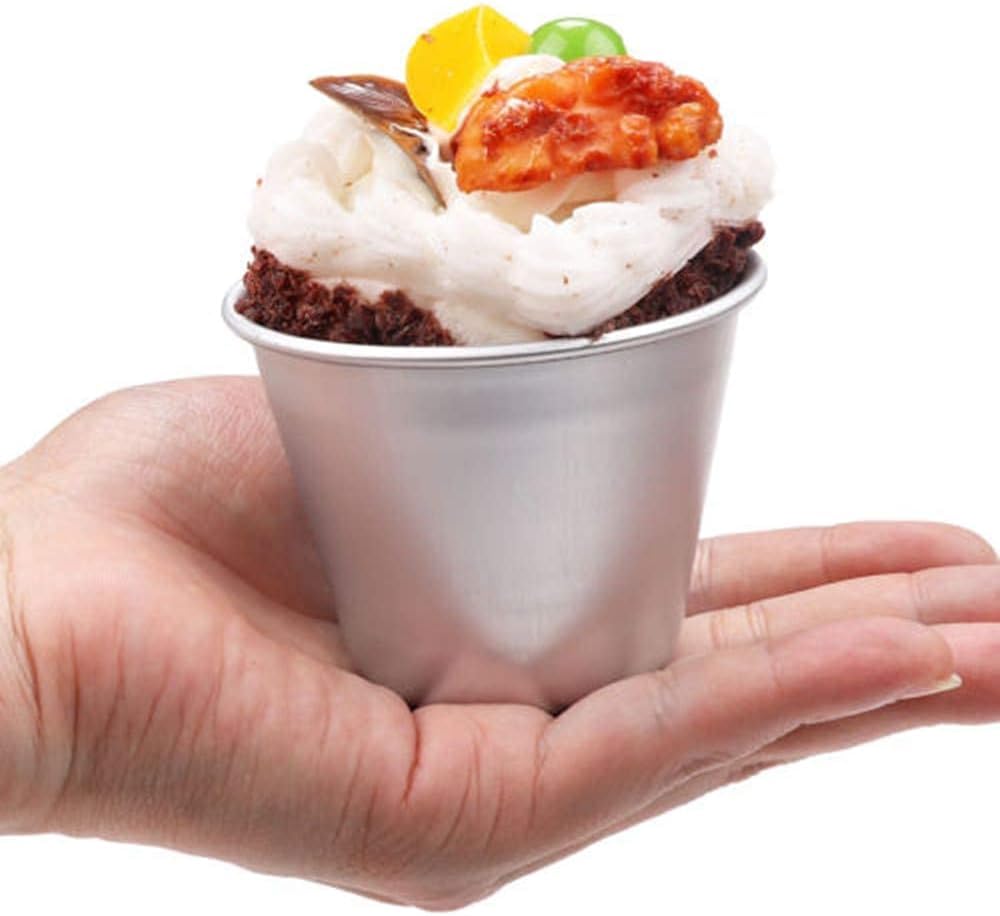 CG94 - 6 Stampi Riutilizzabili per Timballo-Cupcake-Budini in Alluminio Antiaderente | Cottura Uniforme | Design Classico | Facile Rimozione | Diametro 10 cm, Altezza 6,5 cm, Alluminio