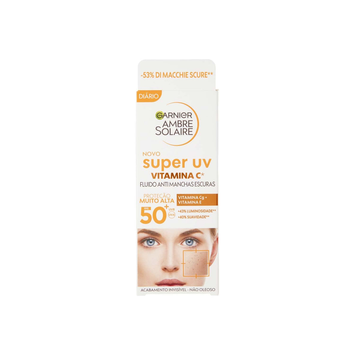 Garnier Ambre Solaire Crema Anti - Macchie alla Vitamina C, SPF50, 40ml