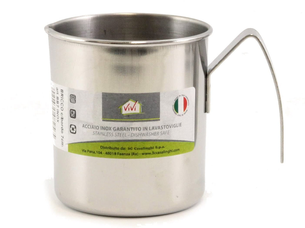 GNALI GNA180V09 Bricco Cilindro Vivi, Cm 9, Inox 18/C