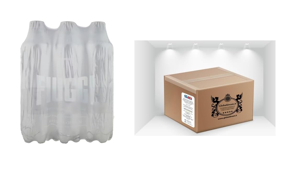 CG94 - Fiuggi Acqua Minerale Naturale Oligominerale, 500 ml, Confezione da 6 Bottiglie