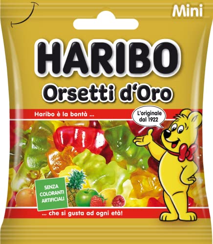 Haribo Mini Orsetti D'Oro, Caramelle Gommose, Gusto Frutta, Ideali Per Feste - 30 Bustine Da 40gr [1200gr]