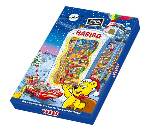 Haribo Calendario dell'Avvento 2024 | 24 Mini Bustine Assortite, Gusto Frutta, Ideali come Attesa del Natale, 300 g