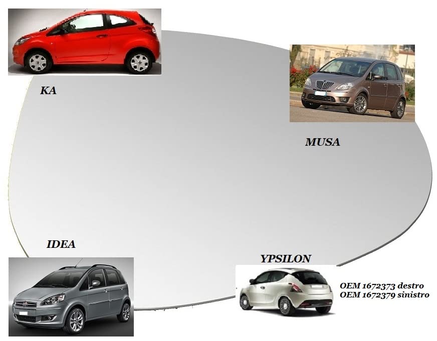 CG94 Piastra Specchio Vetro Termica Compatibile KA 2009 - IDEA 2007- YPSILON 2011 - MUSA2009