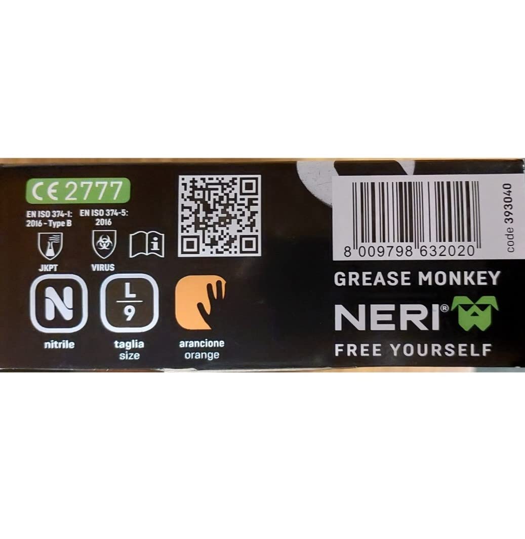 Mvtek 309101340, Handschuhe off.nitr Grease Monkey Unisex, Taille Unique