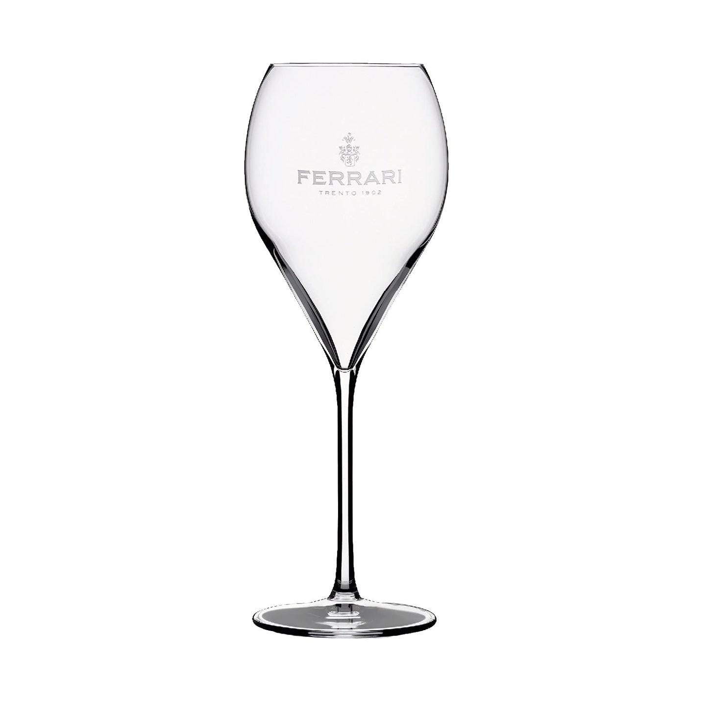 F.lli Lunelli S.p.A. Ferrari - Set di 6 bicchieri da champagne con logo da 0,1 l, colore: Trasparente