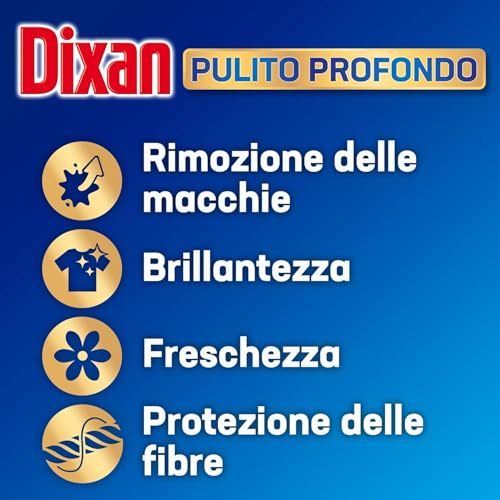 Dixan Detersivo Lavatrice Liquido Color, 5 confezioni da 22 lavaggi, 110 lavaggi totali
