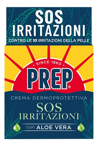 Prep, Crema dermoprotettiva SOS Irritazioni, Crema per Irritazioni, Crema Idratante e Lenitiva, per Tutti i Tipi di Pelle, 75 ml