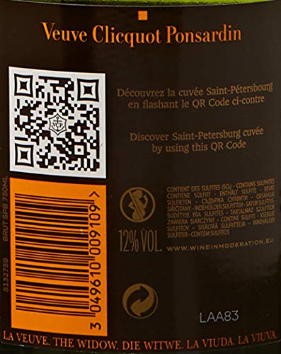 Veuve Clicquot Champagne Cuvée Saint Pétersbourg, 750ml