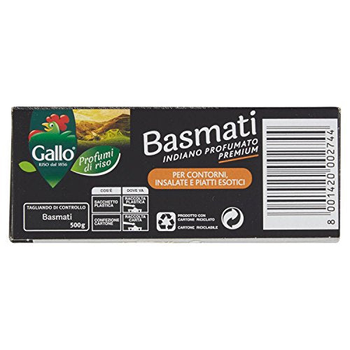 Gallo - Riso, Basmati - 500 G - [confezione da 3]