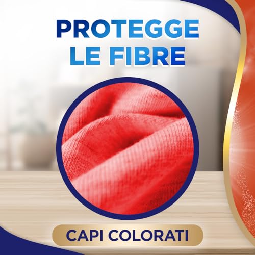 Lip Woolite Detersivo Lavatrice Capi Colorati 25 Lavaggi, 1 Flacone da 1500 ml di Detersivo Lavatrice Liquido Capi Colorati con Cheratina
